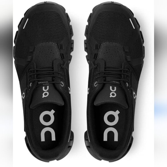 *SOLD* ON RUNNING | Cloud 5 Textile Synthetic Black Trainers sneakers sz 6.5 - Picture 1 of 6